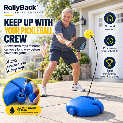 RallyBack™ At-Home Pickleball Trainer